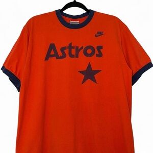 Vintage Y2K Houston Astros MLB ringer t-shirt jersey size medium